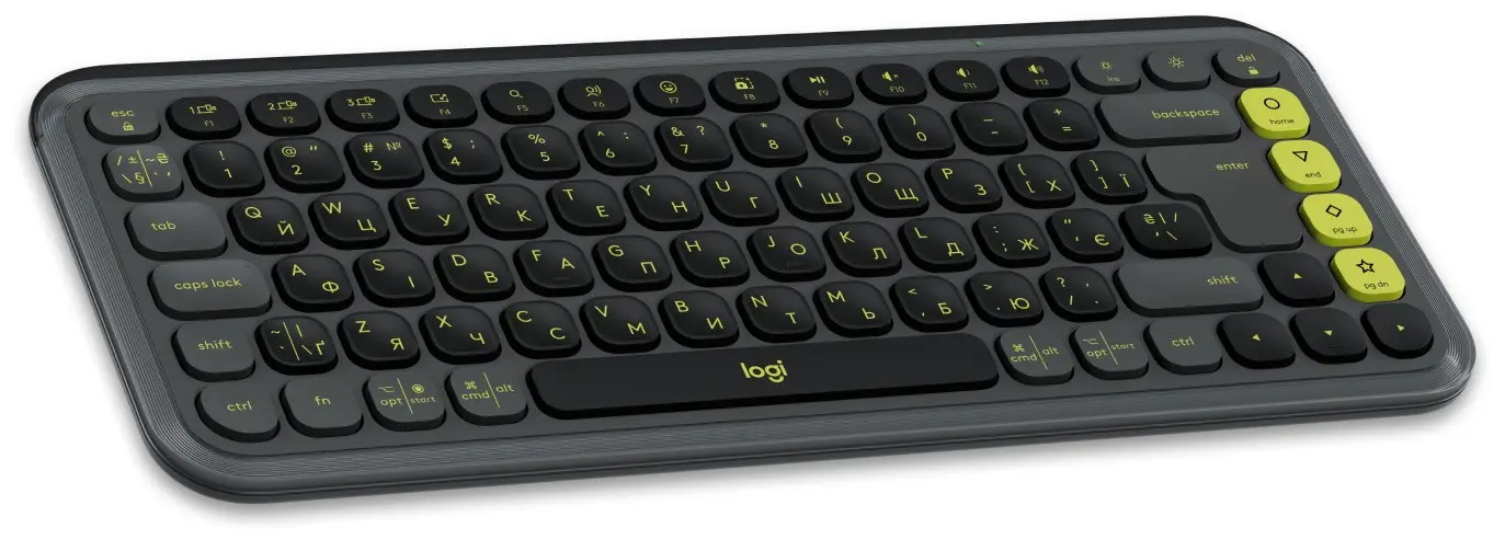 Tastatură fără fir Logitech POP ICON (Graphite/Green)