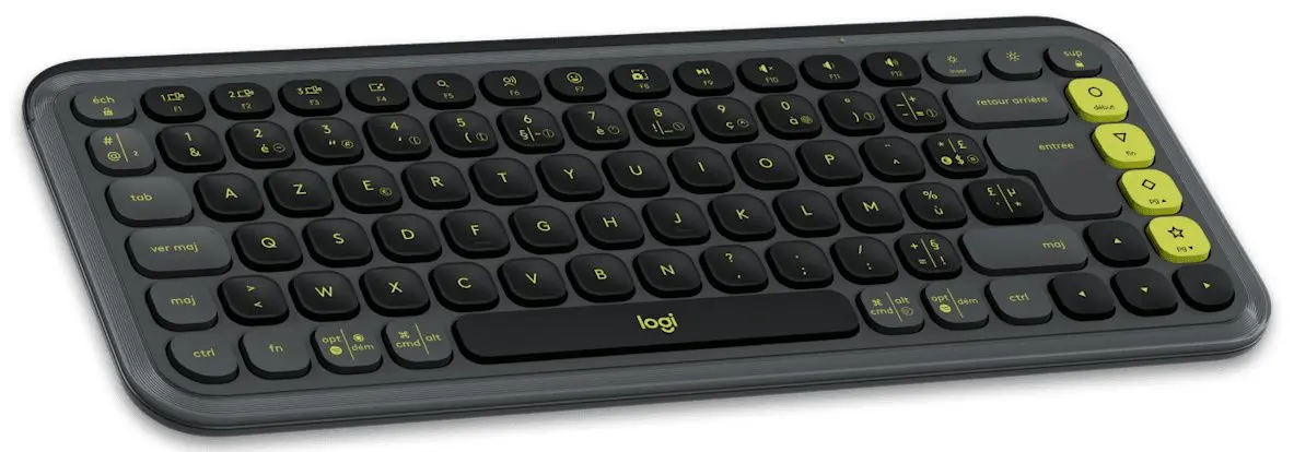 Tastatura fara fir Logitech Pop Icon Keys (Graphite/Green) - 3
