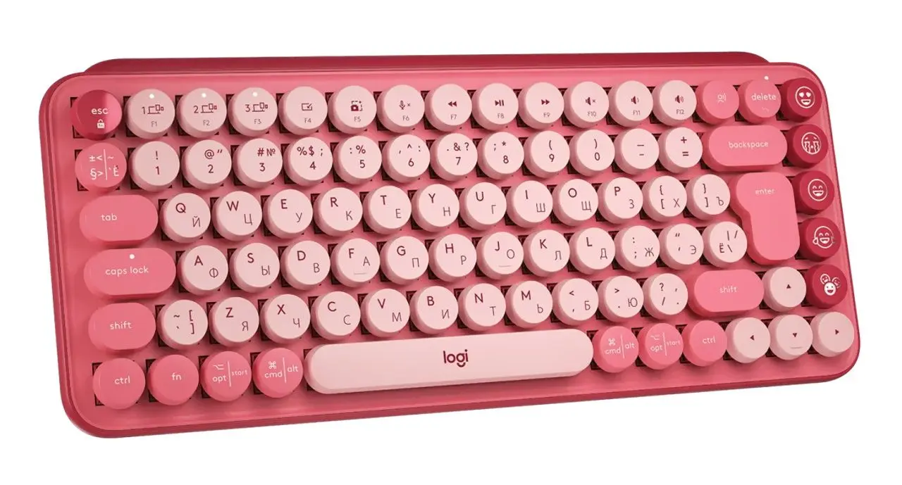 Tastatura fara fir Logitech Pop Keys 920-010718 (Heartbreaker Pink) - 2