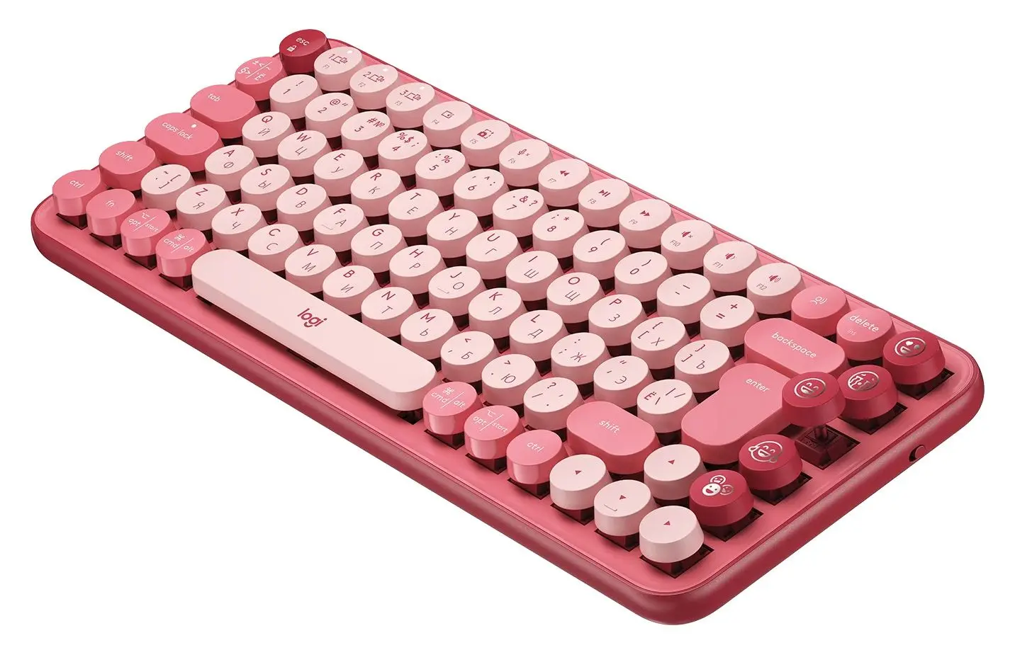 Tastatura fara fir Logitech Pop Keys 920-010718 (Heartbreaker Pink) - 3