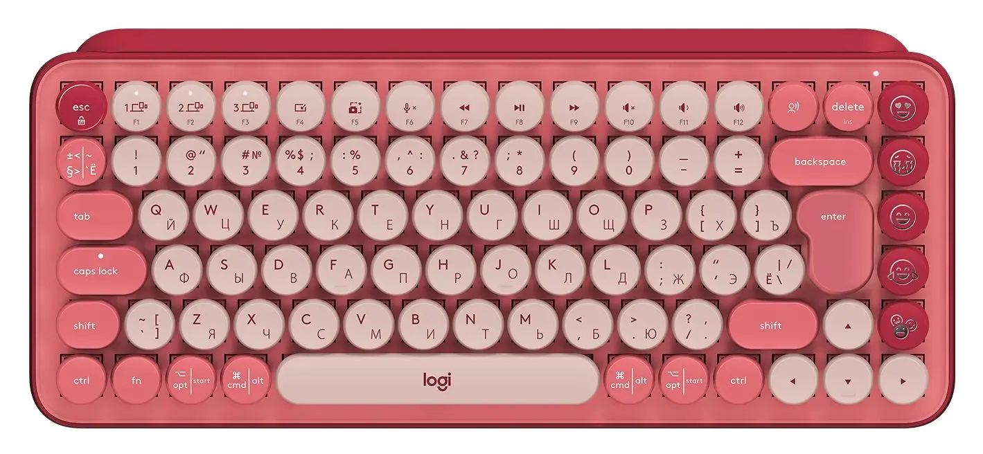 Tastatura fara fir Logitech Pop Keys 920-010718 (Heartbreaker Pink)