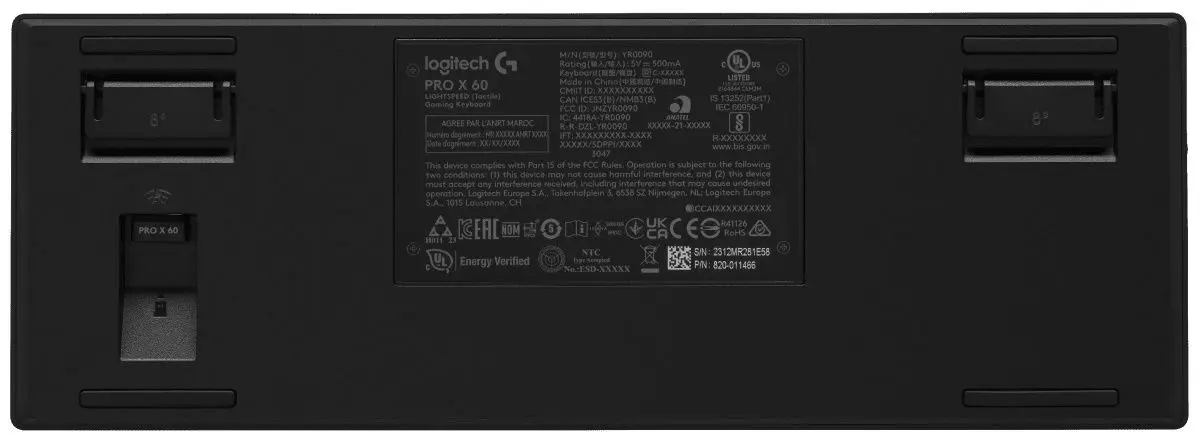 Tastatura fara fir Logitech Pro X 60 (Black)