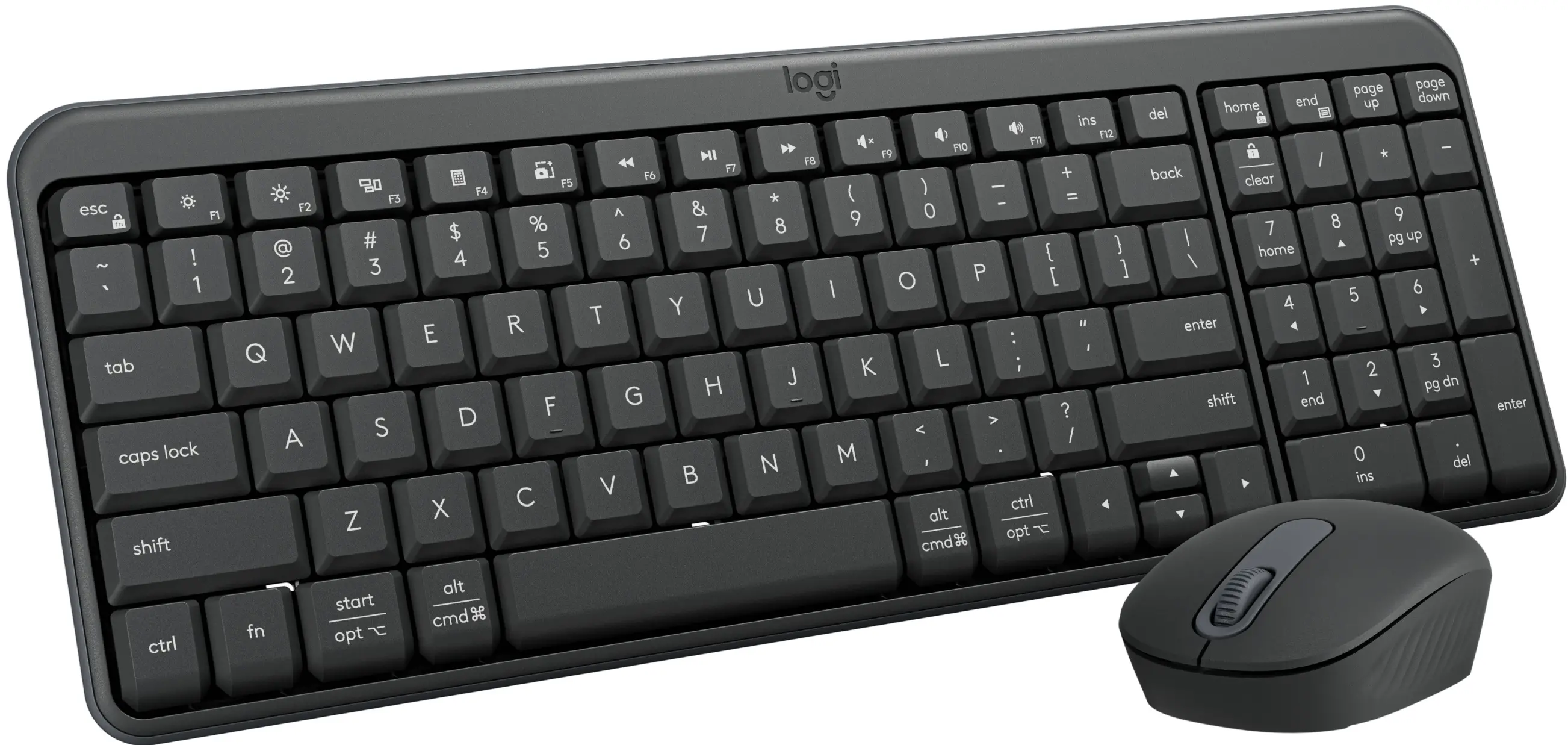 Беспроводной комплект клавиатура + мышь Logitech MK250 (Graphite)