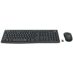Беспроводной комплект клавиатура + мышь Logitech MK295 (Graphite) Thumb