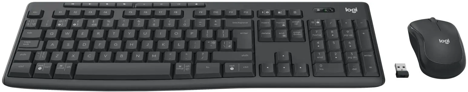 Set tastatura + mouse fara fir Logitech MK370 (Black)