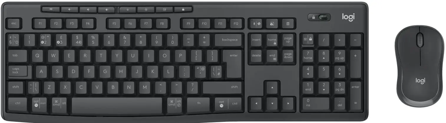 Set tastatura + mouse fara fir Logitech MK370 (Black)