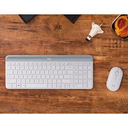 Set fara fir tastatura + mouse Logitech MK470 Slim Combo (White) Thumb