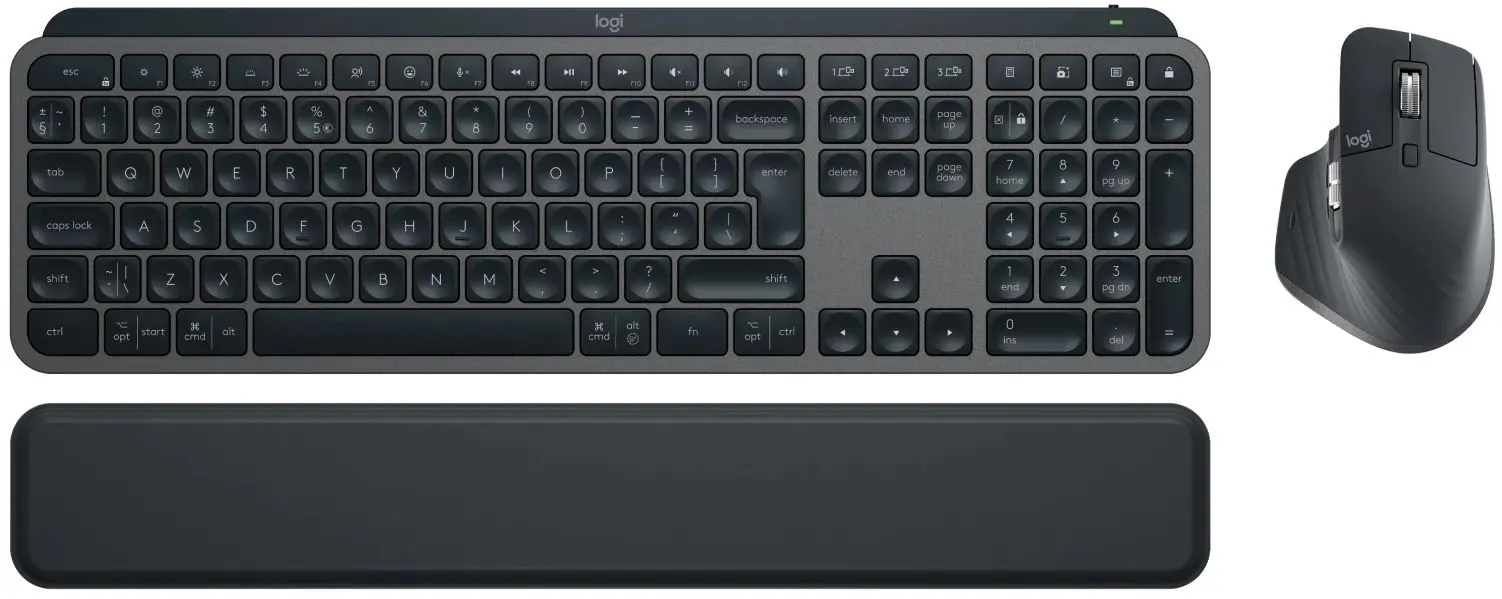 Set tastatura + mouse fara fir Logitech MX Keys Combo for Business (Graphite) - 2