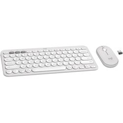 Set tastatura + mouse fara fir Logitech Pebble 2 Combo (Tonal White) Thumb