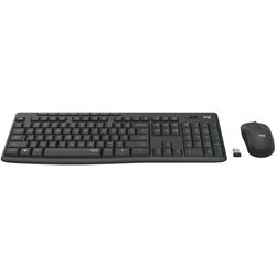 Set tastatura + mouse fara fir Logitech Silent MK295 (Black) Thumb