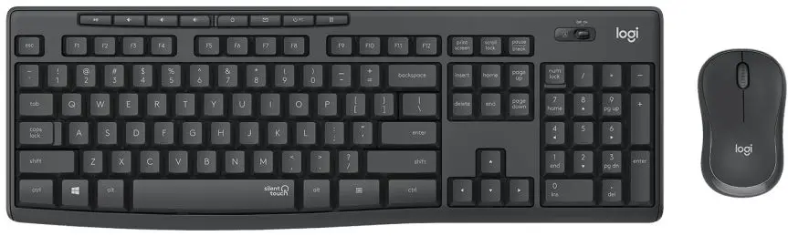 Беспроводной комплект клавиатура + мышь Logitech Silent MK295 (Graphite)