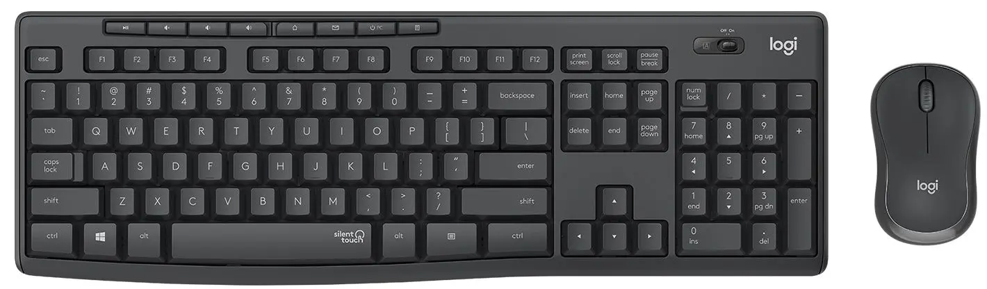 Set fara fir tastatura + mouse Logitech Wireless Combo MK295 (Graphite)