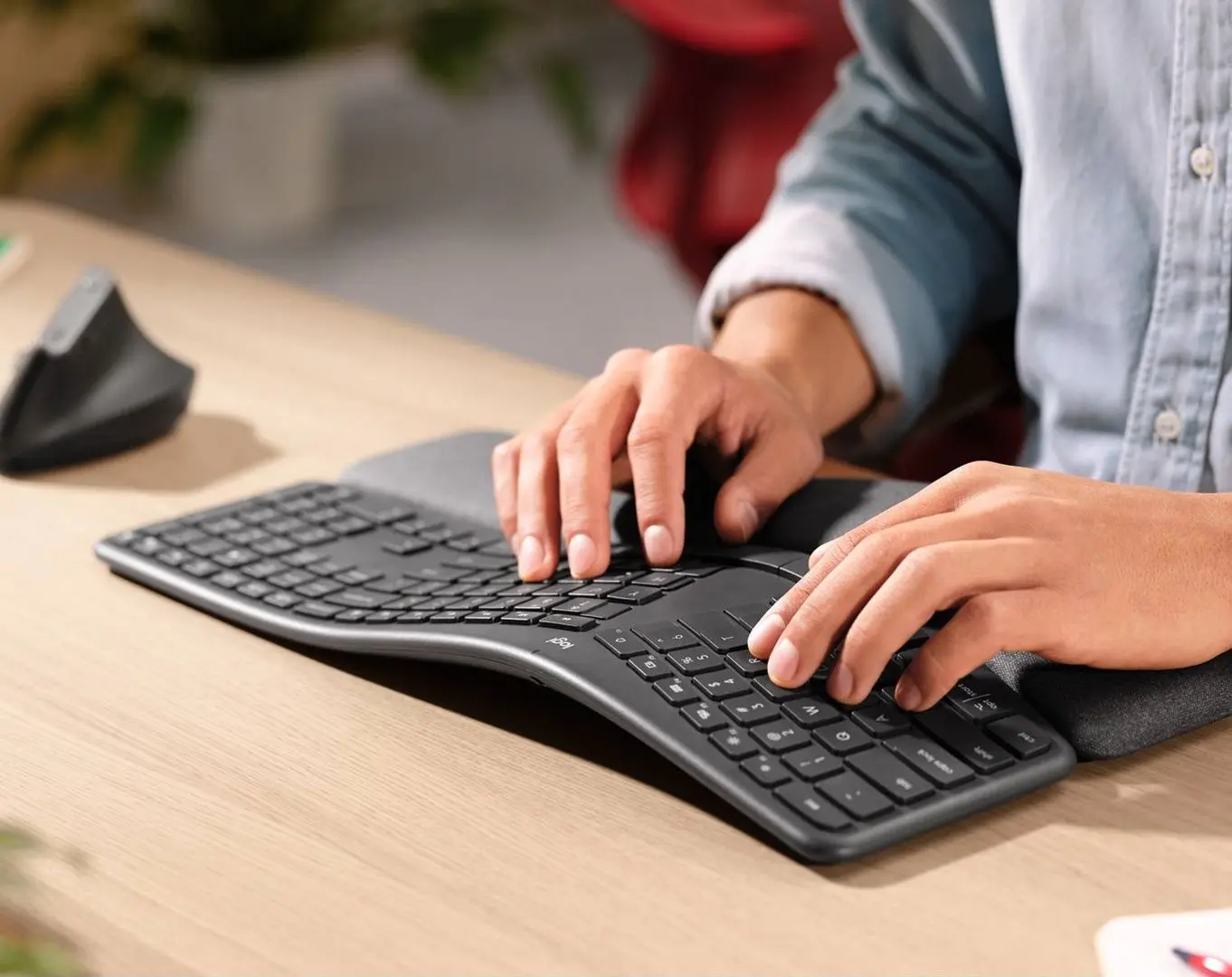 Tastatura Logitech Bluetooth K860 ERGO (Graphite) - 3