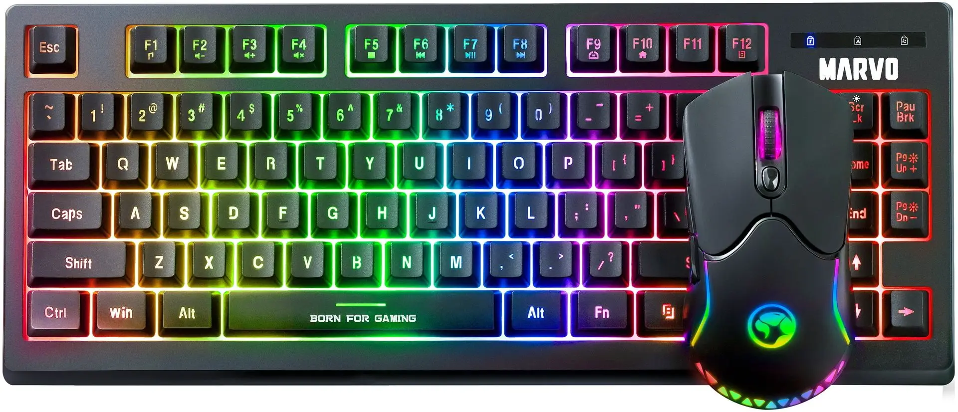 Беспроводной комплект клавиатура + мышь Marvo KW516 (Black)