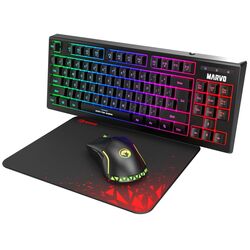 Комплект клавиатура + мышь + коврик Marvo CM310 (Black) Thumb
