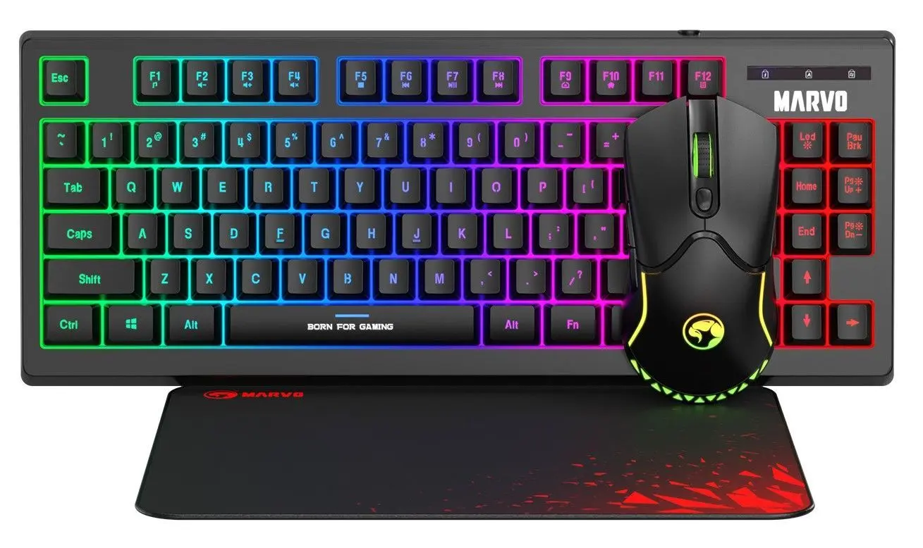Комплект клавиатура + мышь + коврик Marvo CM310 (Black)