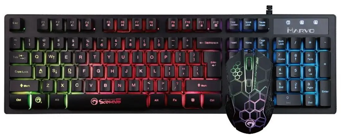 Комплект клавиатура + мышь Marvo Scorpion KM409 (Black)