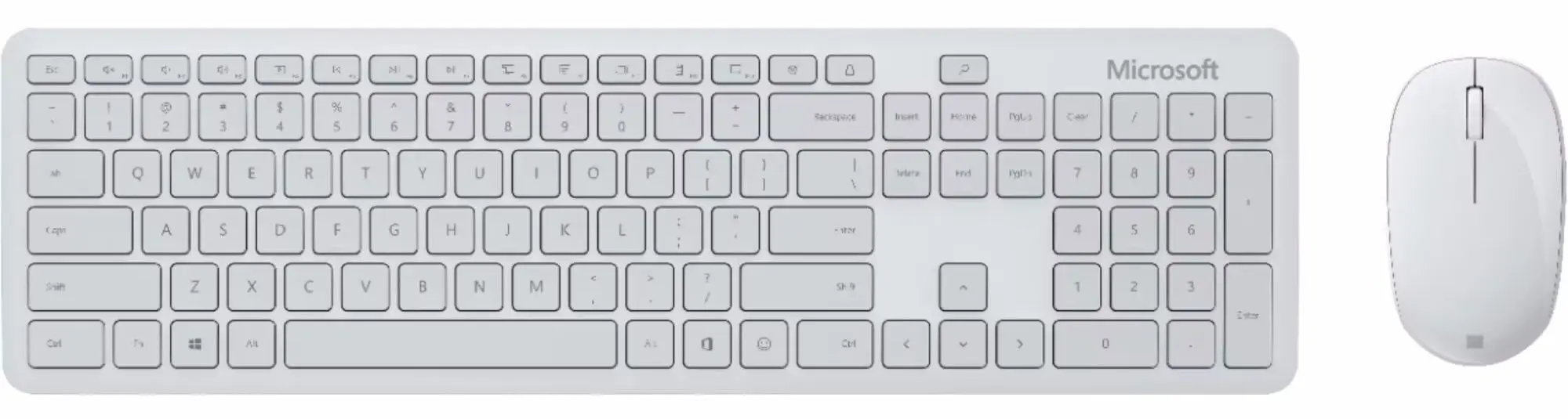 Беспроводной комплект клавиатура + мышь Microsoft QHG-00051 (White)