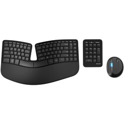 Set tastatura + mouse fara fir Microsoft Sculpt Ergonomic Desktop (Black)