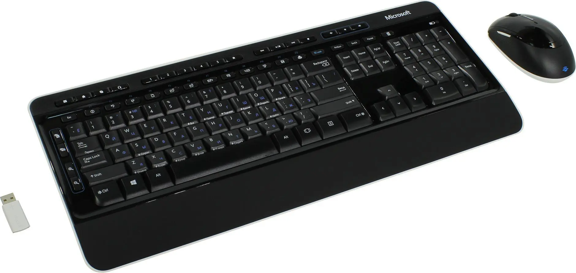 Set tastatura + mouse fara fir Microsoft Wireless Desktop 3050 (Black)