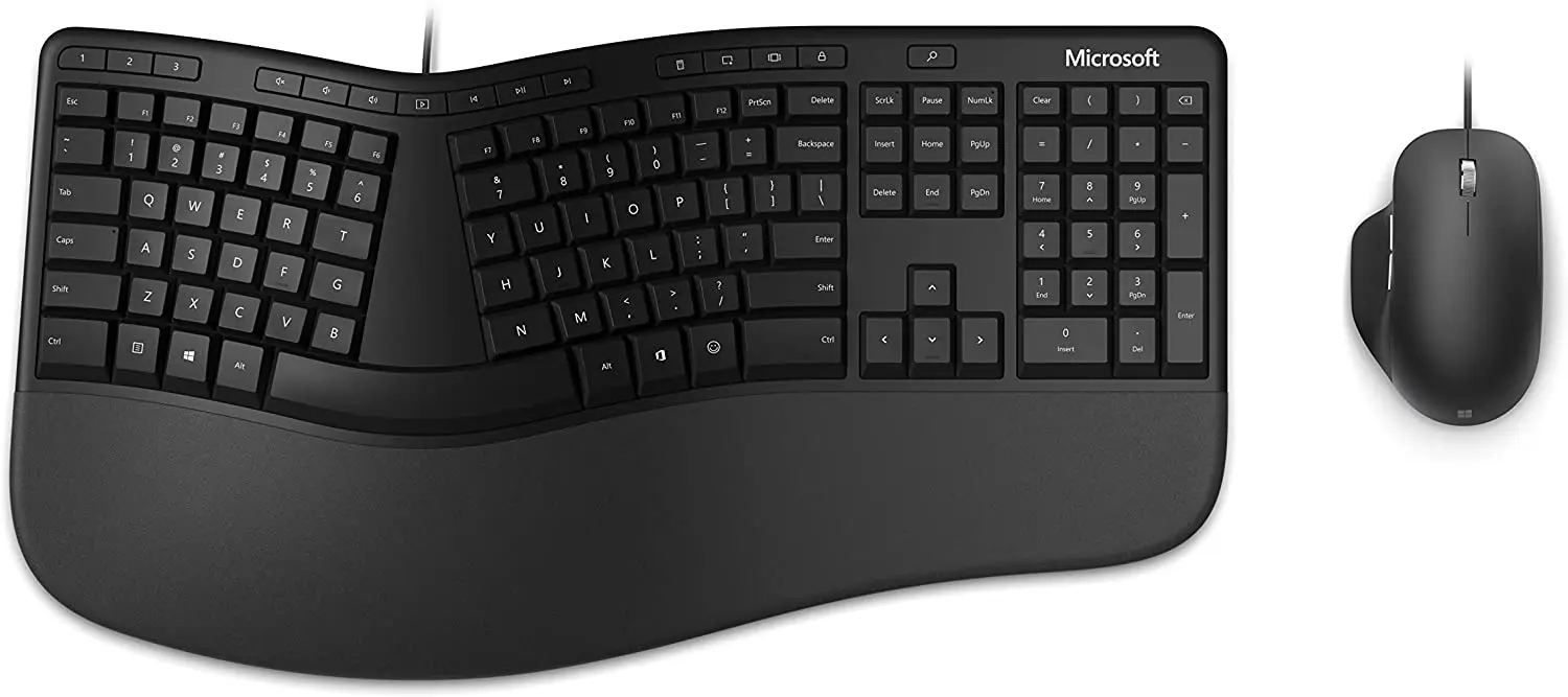 Комплект клавиатура + мышь Microsoft Ergonomic Desktop (Black)