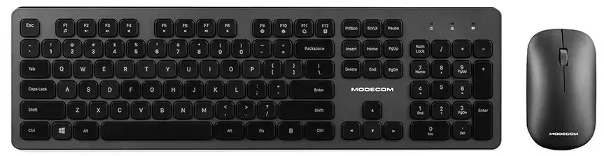 Set tastatura + mouse fara fir Modecom 5200C (Black/Grey)