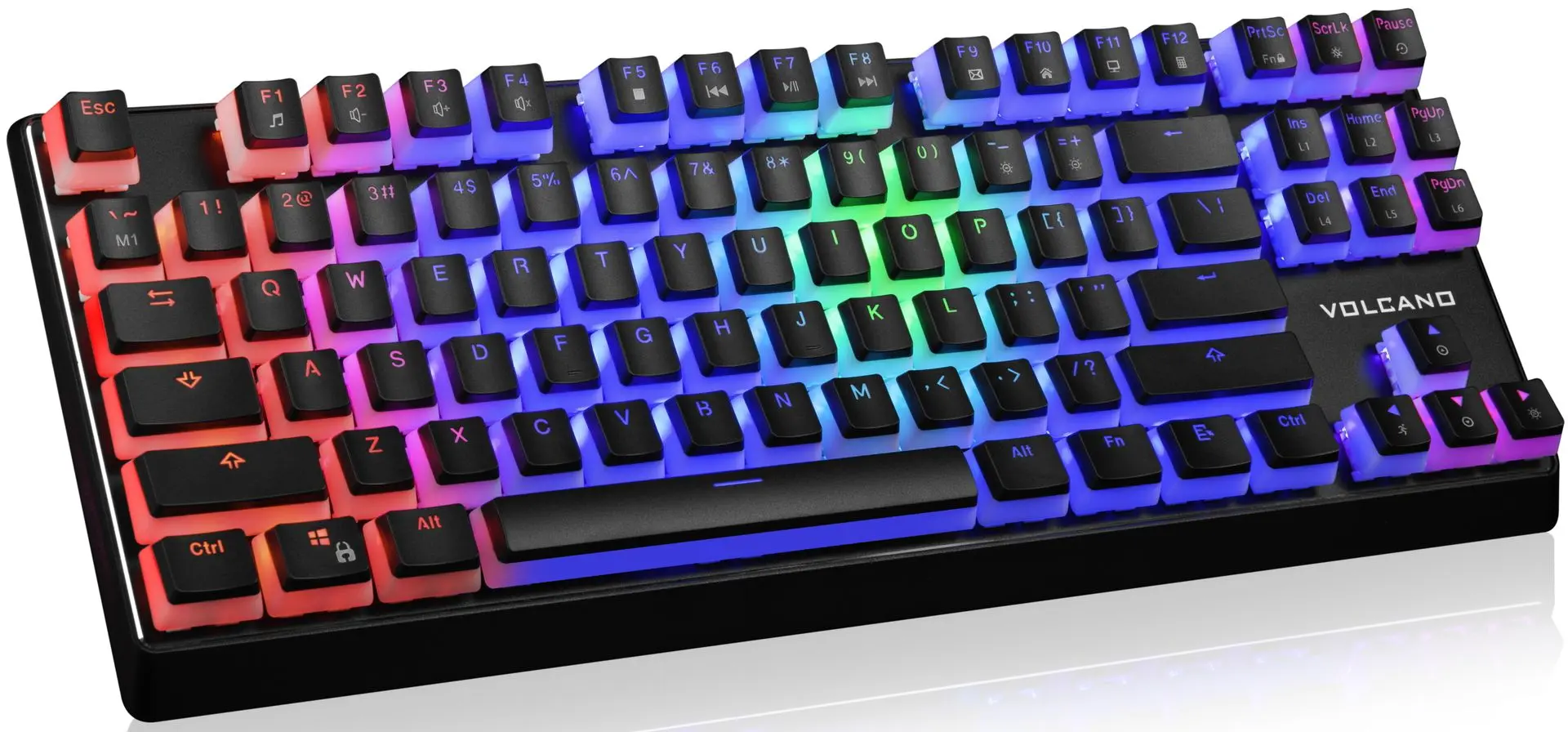 Tastatura Modecom Volcano Lanparty RGB Pudding Edition (Black) - 2