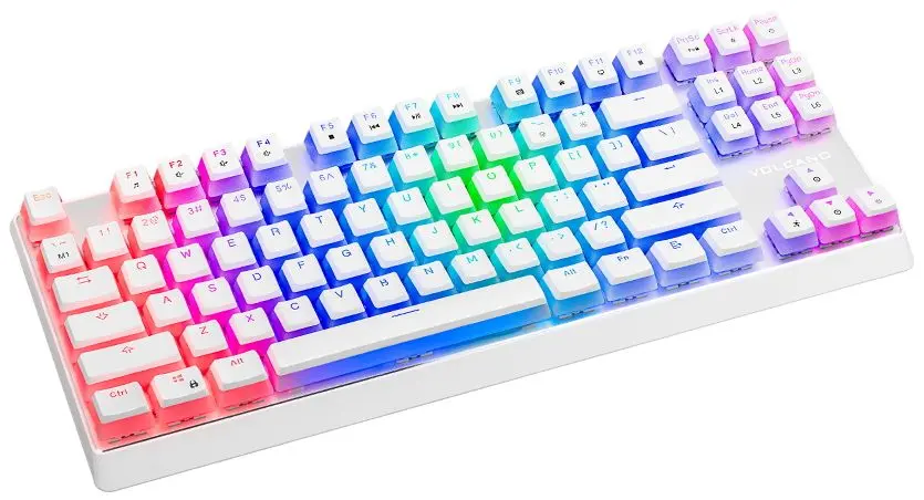 Tastatura Modecom Volcano Lanparty RGB Pudding Edition (White/Blue) - 3