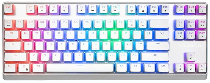 Клавиатура Modecom Volcano Lanparty RGB Pudding Edition (White/Brown)
