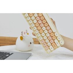 Set tastatura + mouse fara fir Mofii Bean (Milk Tea) Thumb