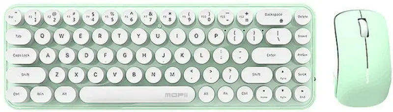 Беспроводной комплект клавиатура + мышь Mofii Bean (White/Green)