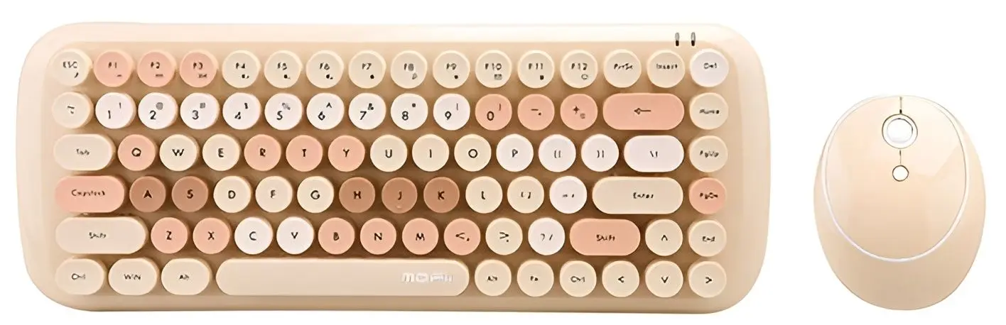 Set tastatura + mouse fara fir Mofii Candy 666 (Bej)