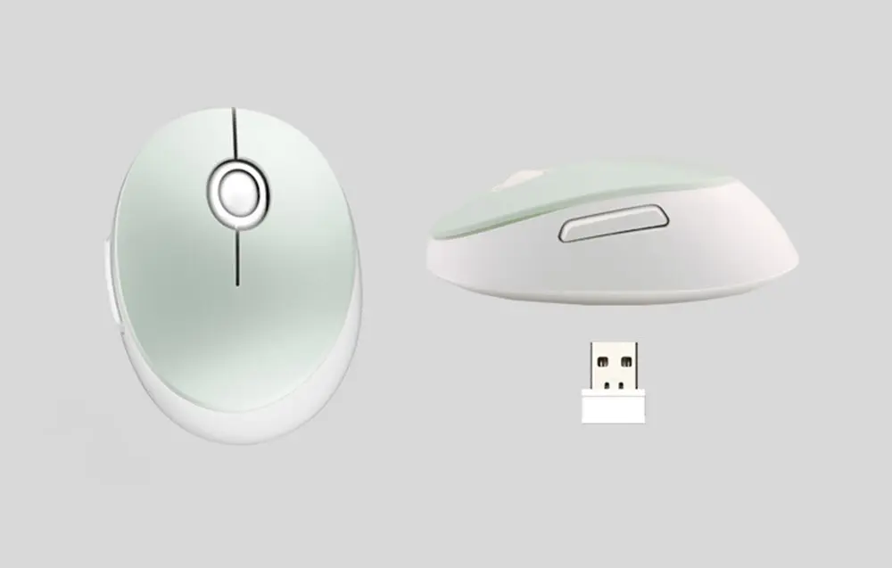 Беспроводной комплект клавиатура + мышь Mofii Sweet (White/Green) - 3