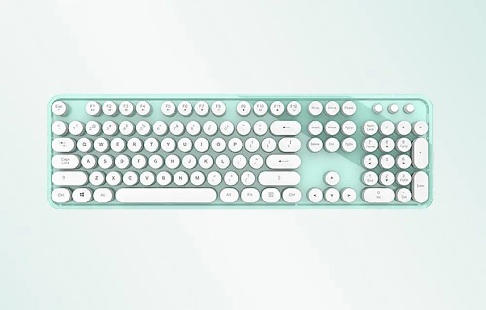 Беспроводной комплект клавиатура + мышь Mofii Sweet (White/Green) - 2