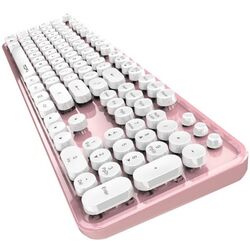 Set tastatura + mouse fara fir Mofii Sweet (White/Pink) Thumb
