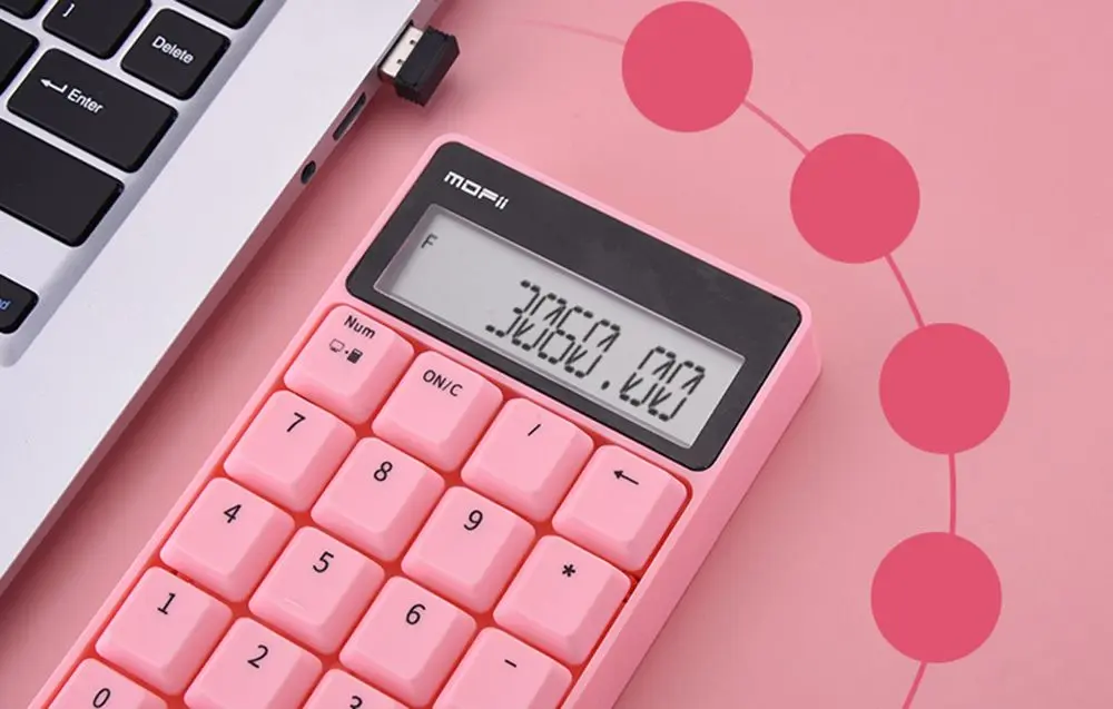 Keypad Mofii SK-657AG (Pink) - 4