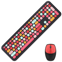 Set tastatura + mouse fara fir Mofii 666 (Black/Red)