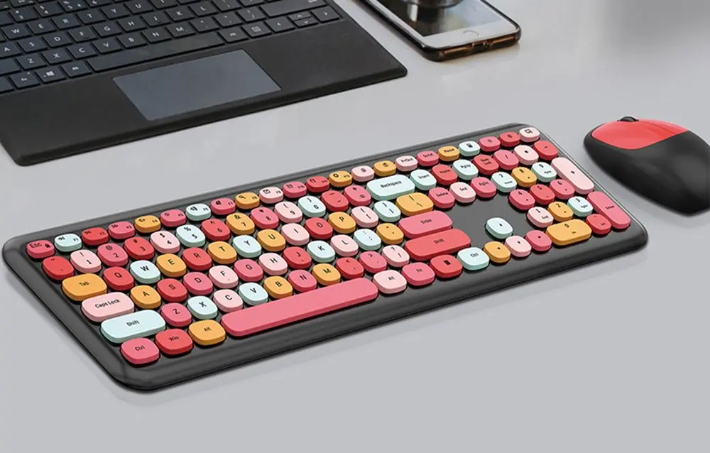 Набор клавиатура + мышь Mofii 666 (Black/Red) - 2