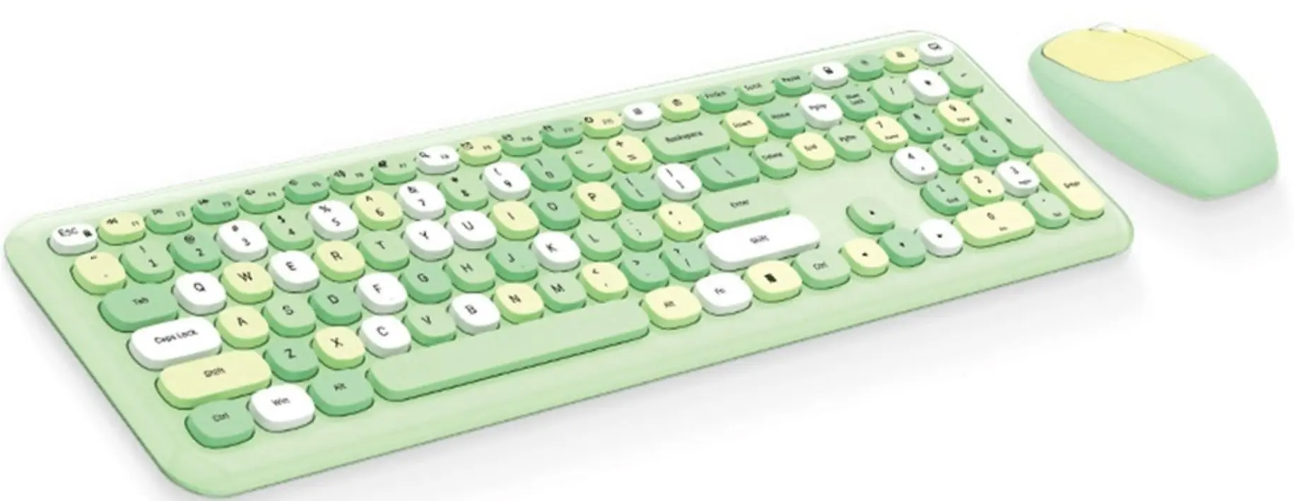 Set tastatura + mouse fara fir Mofii 666 (Green)