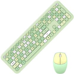 Set tastatura + mouse fara fir Mofii 666 (Green)