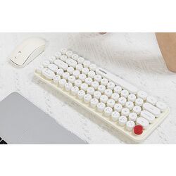 Набор клавиатура + мышь Mofii Bean (White/Beige) Thumb