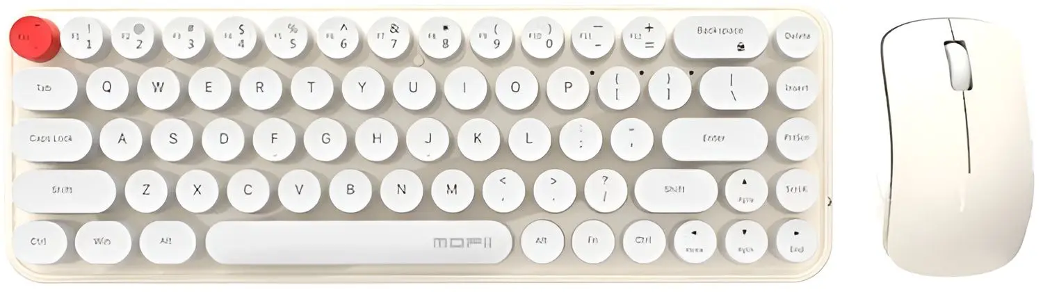 Набор клавиатура + мышь Mofii Bean (White/Beige)
