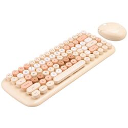 Set tastatura + mouse fara fir Mofii Candy (Beige)