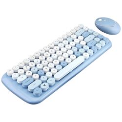 Set tastatura + mouse fara fir Mofii Candy (Blue)