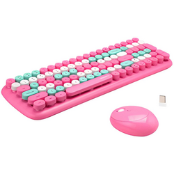 Set tastatura + mouse fara fir Mofii Candy XR (Pink) Thumb