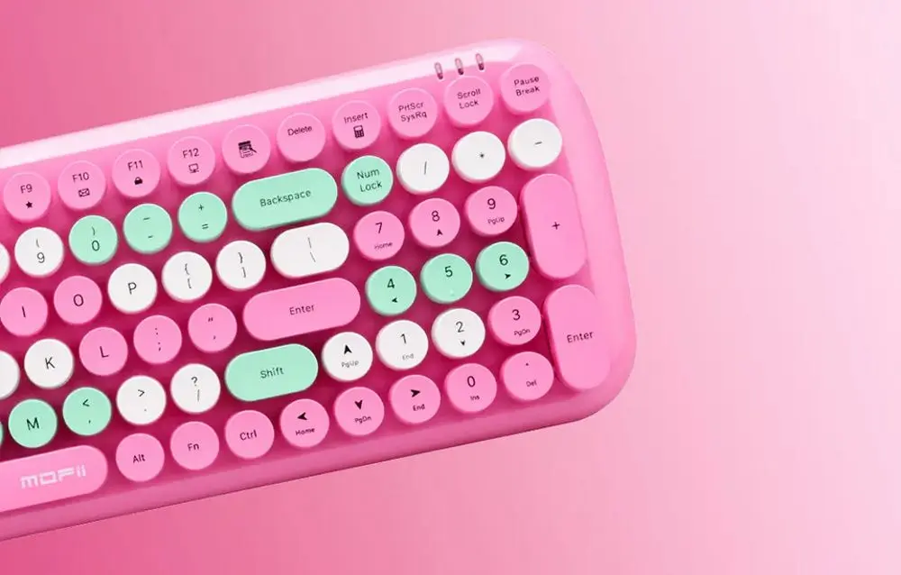 Set tastatura + mouse fara fir Mofii Candy XR (Pink) - 5