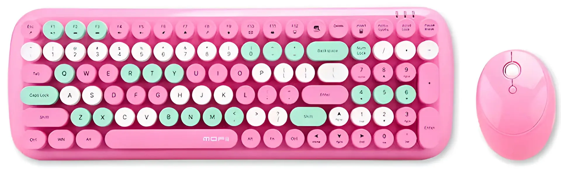 Set tastatura + mouse fara fir Mofii Candy XR (Pink)