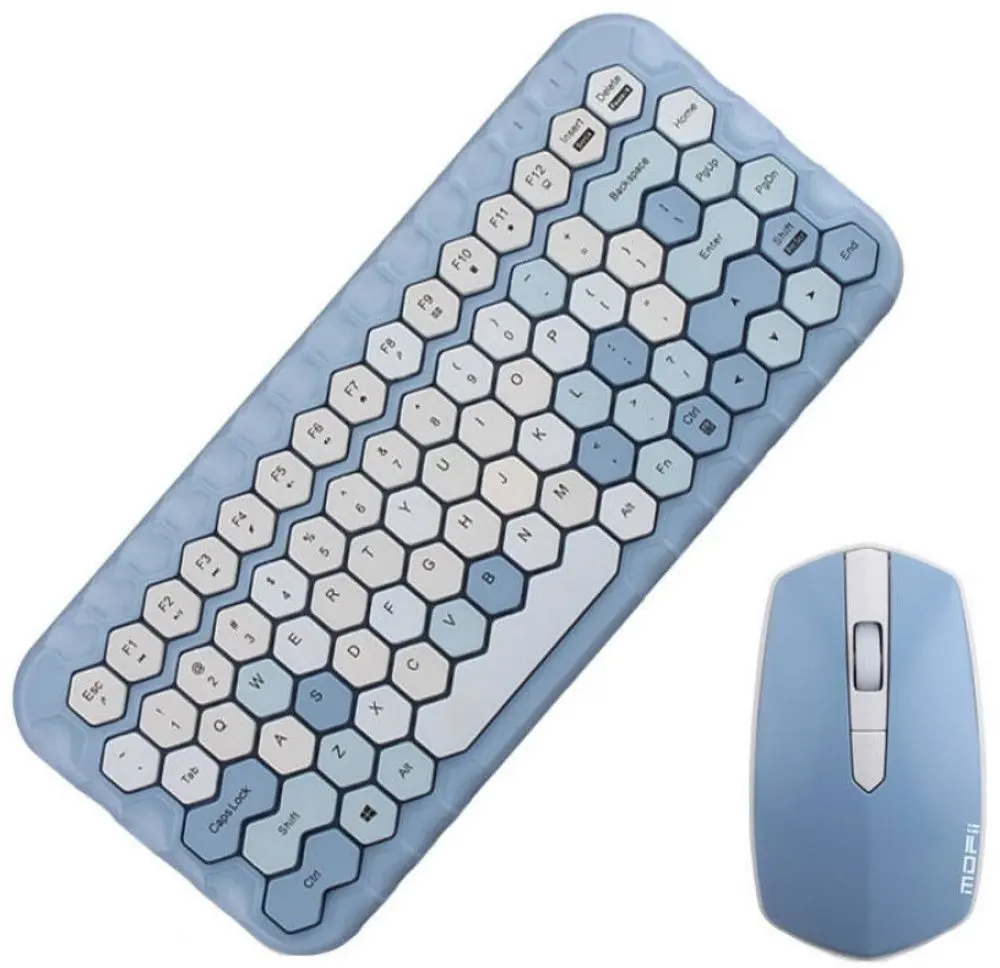 Набор клавиатура + мышь Mofii Honey (Blue) - 2