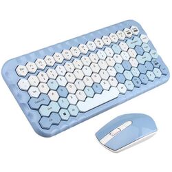 Set tastatura + mouse fara fir Mofii Honey (Blue)