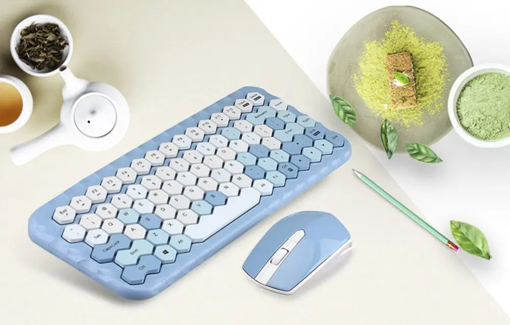 Набор клавиатура + мышь Mofii Honey (Blue) - 6